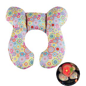 Baby Car Seat Head Support Pillow -Baby Travel Pillow Toddler Infant Head and Neck Support for Car Seat,Pushchair -Bear in Kuwait