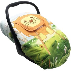 Cute Cartoon Infant Car Seat Covers, Soft Warm Breathable and Windproof Canopy for Baby Car Seat (Cute Astronaut) in Saudi Arabia
