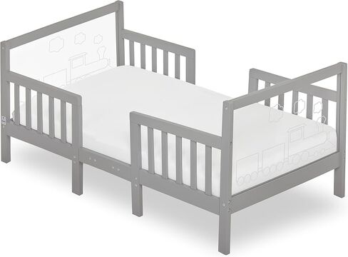 Star 3 in 1 Convertible Toddler Bed in Cool Navy, Converts to Chair&Table, Non-Toxic Finish, JPMA Certified, Made of Durable & Sustainable Pinewood in Kuwait