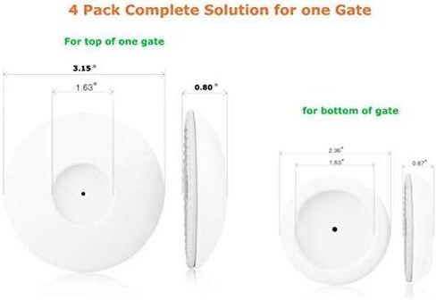 4 قطع من أكواب الجدران لبوابات الأطفال، حماية من الجدار يحمي سطح الجدار والأبواب والسلالم الخشبية. أمان مناسب للبوابات الآمنة المثبتة بالضغط in Kuwait