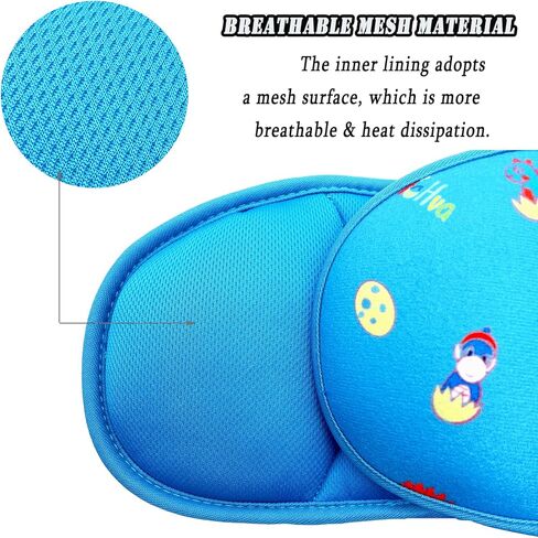 Adjustable Toddler Car Seat Head Support Band, Carseat Straps Cover, Safety Car Seat Neck Relief, Infants and Baby Head Support,Blue in Kuwait
