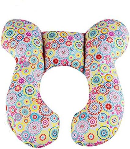 Baby Car Seat Head Support Pillow -Baby Travel Pillow Toddler Infant Head and Neck Support for Car Seat,Pushchair -Bear in Kuwait