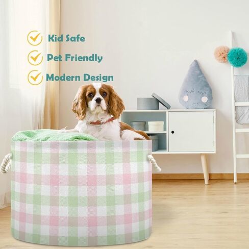 visesunny Cute Bee Pattern Laundry Baskets Fabric Storage Bin Storage Box Collapsible Storage Basket Toy Clothes Shelves Basket for Bathroom,Bedroom,Nursery,Closet,Office in Kuwait