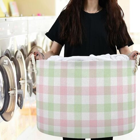 visesunny Cute Bee Pattern Laundry Baskets Fabric Storage Bin Storage Box Collapsible Storage Basket Toy Clothes Shelves Basket for Bathroom,Bedroom,Nursery,Closet,Office in Kuwait