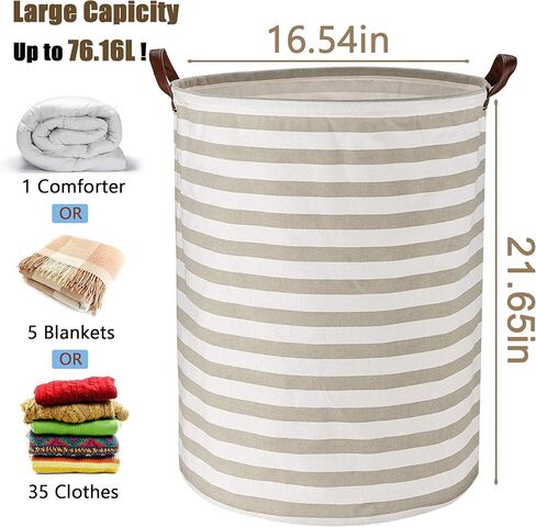 سلة غسيل كبيرة مقاس 55.02 سم ULG 76.16 لتر قابلة للطي من القماش، سلة منظمة، سلة تخزين لغرفة الأطفال، صندوق لتخزين ألعاب الحمام لغرف الأطفال (كلب البولدوج) in Kuwait