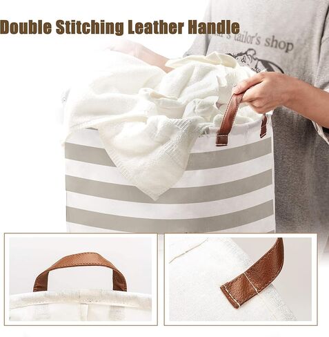 سلة غسيل كبيرة مقاس 55.02 سم ULG 76.16 لتر قابلة للطي من القماش، سلة منظمة، سلة تخزين لغرفة الأطفال، صندوق لتخزين ألعاب الحمام لغرف الأطفال (كلب البولدوج) in Kuwait