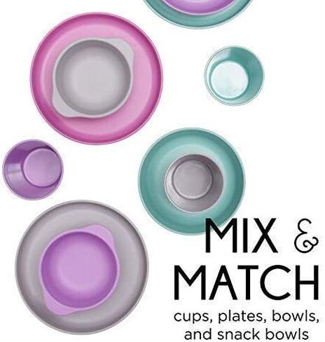 Bamboo Dinnerware Bowls for Kids, Set of 4 Eco Friendly Toddler Bowls :: Non Toxic & Kid Safe Dishes for Cereal & Soup :: Mix and Match :: Great Gift for Baby Shower & Birthday in Kuwait