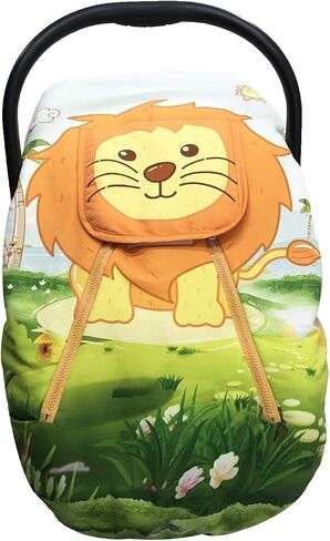 Cute Cartoon Infant Car Seat Covers, Soft Warm Breathable and Windproof Canopy for Baby Car Seat (Cute Astronaut) in Saudi Arabia