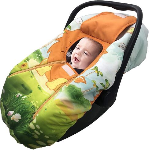 Cute Cartoon Infant Car Seat Covers, Soft Warm Breathable and Windproof Canopy for Baby Car Seat (Cute Astronaut) in Saudi Arabia