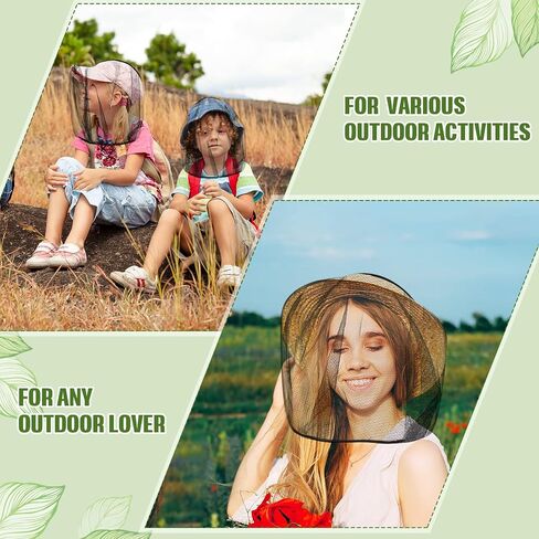 Sintege 18 Pcs Mosquito Head Net Black Mosquito Mesh Net Face Neck Fly Netting Hood Protecting Net Cover Wearable Mosquito Face Net for Bugs Insect Mosquito Net Hat for Outdoor Hiking Camping Walking in Saudi Arabia