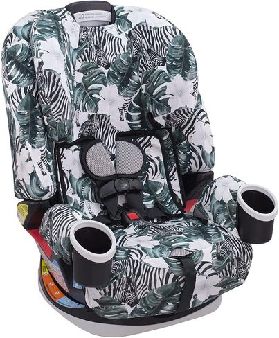 JYOKO Kids Cotton Cover Liner for car seat Compatible with Graco 4Ever DLX 4-in-1 (Black Star) in Saudi Arabia