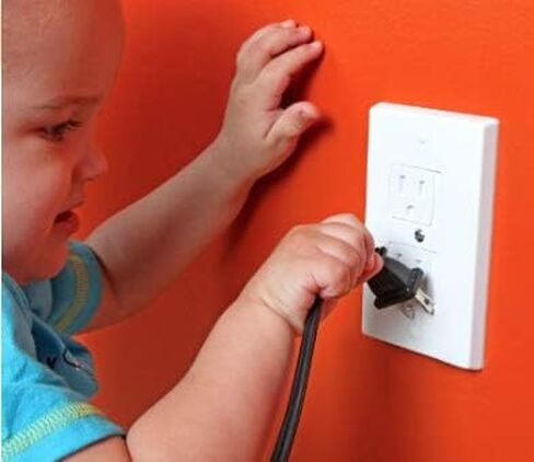 62 Pieces Outlet Covers ChildProof Plug Protector - Vmaisi Baby Proofing Electrical Safety Outlet Plugs in Kuwait