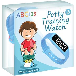 Potty Training Watch - Baby Reminder Water Resistant Timer for Toilet Training Kids & Toddler (Blue)