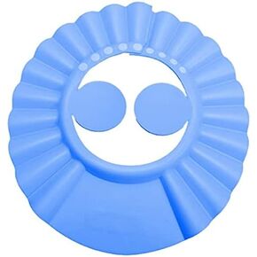 Shower Cap Bathing Cap | with Earshield Soft Adjustable Visor Hat Safe Shampoo Shower Bathing Protection Bath Cap for Elderly, Pregnant and the Disable Patient (BLUE) in Saudi Arabia