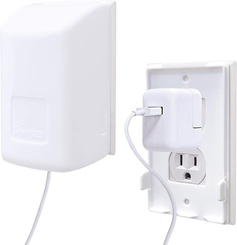 Dreambaby Dual Fit Outlet Cover Box - Baby Safety Outlet Cover for Standard & Decora Plugs - Child Proof Electrical Outlet Plugs - Essential Plug Cover for Baby Proofing - 2 Pack in Saudi Arabia