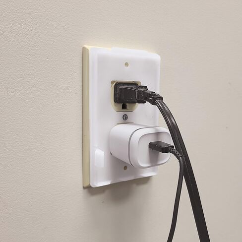 Dreambaby Dual Fit Outlet Cover Box - Baby Safety Outlet Cover for Standard & Decora Plugs - Child Proof Electrical Outlet Plugs - Essential Plug Cover for Baby Proofing - 2 Pack in Saudi Arabia
