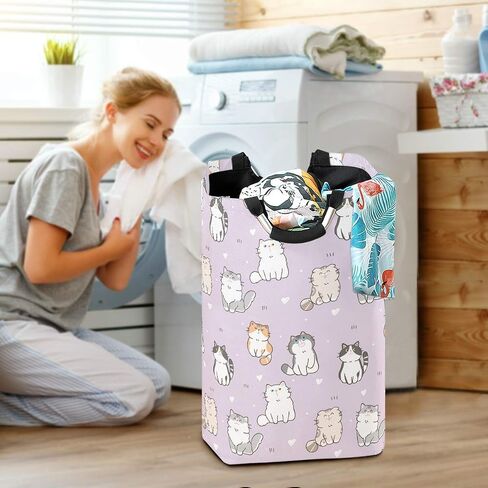 Qilmy Sunflower Laundry Basket Collapsible Large Clothes Hamper Nursery Storage Bin with Handle for Bedroom, Bathroom, Dorm, Kids Room in Saudi Arabia