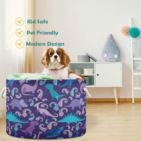 visesunny African Tribal Ethnic Elephant And Deer Collapsible Large Capacity Basket Storage Bin with Durable Cotton Handles, Home Organizer Solution for Office, Bedroom, Closet, Toys, Laundry in Kuwait