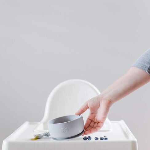 Simka Rose Baby Bowl and Spoon Set, Baby Bowls Suction for Toddler, BPA-Free Silicone Bowls Baby, Baby Bowl and Spoon Dishwasher and Microwave Safe Baby Feeding Supplies (Emerald) in Kuwait