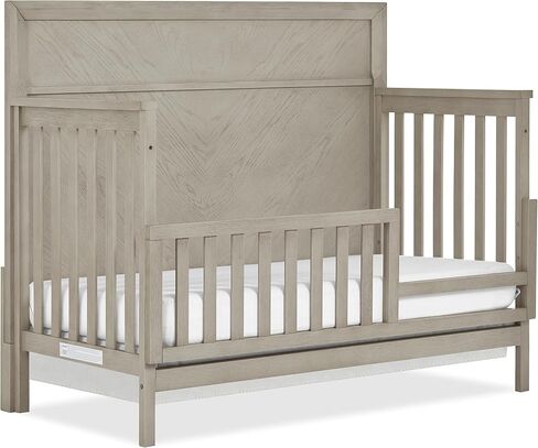 Evolur Lourdes Convertible Crib Toddler Guard Rail in Porcini, Full and Easy Assembly, Lasting Quality, Converts Cribs to Toddler Beds, Made of Solid Hardwood in Saudi Arabia