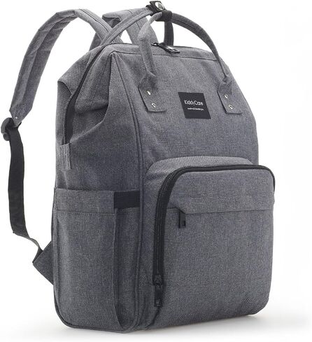 KiddyCare Diaper Bag Backpack | Baby Diaper Bags with Changing Station for Mom | Multifunction Travel Back Pack Maternity Baby Bags Waterproof Tote Bag Spacious, Unisex Stylish | Gray in Saudi Arabia