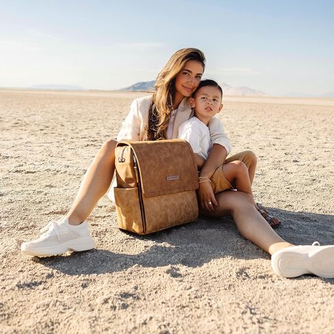 حقيبة ظهر بيتونيا بيكل بوتوم بوكسي | حقيبة الحفاضات | حقيبة ظهر للحفاضات للآباء | حقيبة أطفال أنيقة الأكثر مبيعًا | حقيبة ظهر متطورة وواسعة للأمهات أثناء التنقل | رمل/أسود in Kuwait