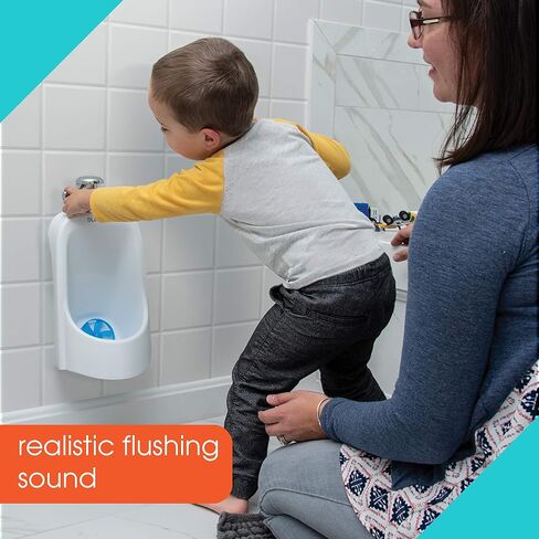 Summer Infant My Size Urinal,White-Realistic Boy Urinal Potty Training Toilet –Realistic Urinal for Toddlers that Features Flushing Sounds and a Target for Aim Practice –Easily Removable for Emptying in Saudi Arabia
