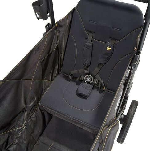 Larktale Caravan - 200 lbs. Capacity, Double Seater Collapsible Wagon, All-Terrain Stroller Wagon for Kids and Babies - 2023 Version - Byron Black in Saudi Arabia