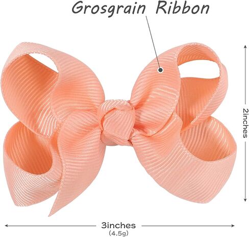 58pcs 3 Inches Grosgrain Ribbon Pinwheel Hair Bows Alligator Clips Hair Barrettes Accessories for Baby Girls Kids Toddlers Teens 29 Colors in Pairs in Saudi Arabia