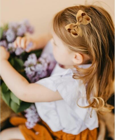 58pcs 3 Inches Grosgrain Ribbon Pinwheel Hair Bows Alligator Clips Hair Barrettes Accessories for Baby Girls Kids Toddlers Teens 29 Colors in Pairs in Saudi Arabia