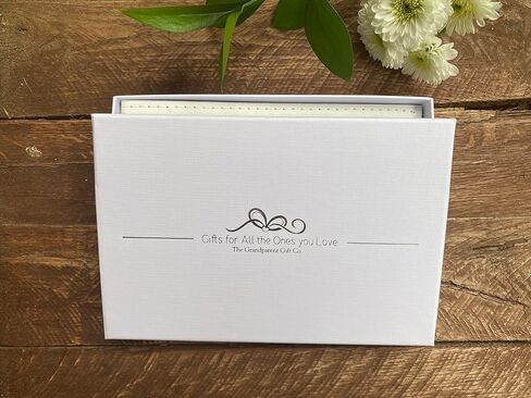 Grandparent Gifts 1st Granddaughter Brag Book white faux-suede Hold 32 4x6 image in Saudi Arabia