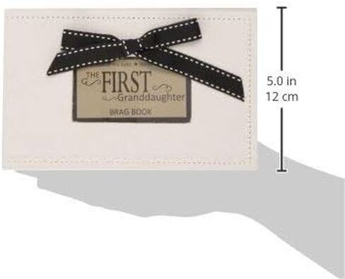 Grandparent Gifts 1st Granddaughter Brag Book white faux-suede Hold 32 4x6 image in Saudi Arabia