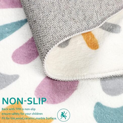 Capslpad Butterfly Kids Rug for Girls Bedroom Colorful Non Slip Soft Kids Play Mat Washable Nursery Rug for Kids Room,Playroom,Nursery Room Decor,3'x4' in Kuwait