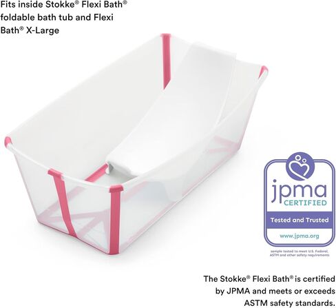 Stokke Flexi Bath Newborn Support, White - Made to Fit Stokke Flexi Bath Foldable Baby Bathtub - Lightweight, Convenient, Comfortable & Safe - Best for Babies Up to Eight Months or 17.6 lbs in Saudi Arabia