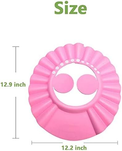 Shower Cap Bathing Cap | with Earshield Soft Adjustable Visor Hat Safe Shampoo Shower Bathing Protection Bath Cap for Elderly, Pregnant and the Disable Patient (BLUE) in Saudi Arabia
