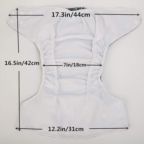 2 to 7 Years Old Cloth Diaper,Nappy,Pocket Reusable Washable,Baby Kids Toddler (Baby Whales) in Kuwait