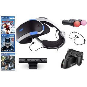 Newest Playtation VR Marvel's Iron Man VR Bundle: VR Headset, Camera, 2 Move Motion Controllers, Marvel's Iron Man VR Game + Batman Controller Fast Charging Dock in Saudi Arabia
