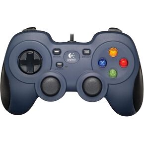 Logitech F310 Wired Gamepad Controller Console Like Layout 4 Switch D-Pad PC - Blue/Black in Saudi Arabia