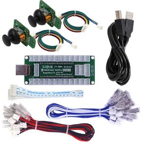 SJ@JX Game Controller Encoder 3D Analog Stick Sensor Fly Joy DIY Arcade Joystick Button Gamepad Code Board for Xbox 360 Nintendo Switch Raspberry Pi PS3 PC Andriod in Kuwait