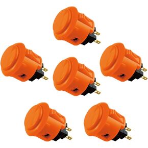 Sanwa 6 قطع OBSF-24 زر ضغط أصلي 24 ملم - لألعاب الفيديو Arcade Jamma ووحدة التحكم في ألعاب Arcade Joystick (أزرق داكن) S@NWA in Kuwait