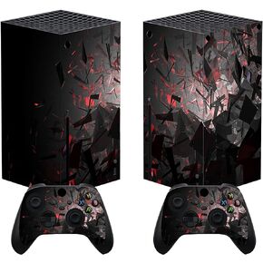 PlayVital Black White Marble Effect Custom Vinyl Skins for Xbox Core Wireless Controller, Wrap Decal Cover Stickers for Xbox Series X Console Controller