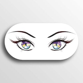 VR Headset Controller Decal Sticker - Oculus Quest 2 Front Eyes Skin - Black and White Sexy in Saudi Arabia