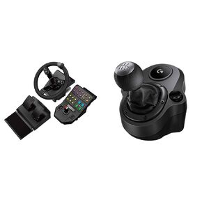 Logitech G Farm Simulator Heavy Equipment Bundle (2nd Generation), Steering Wheel Controller for Farm Simulation 22 (or Older), Pedals, Vehicle Side Panel Control Deck for PC
