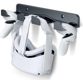 حامل حائط SOKUSIN VR - خطاف حامل تخزين لسماعات Meta/Oculus Quest 2/Quest/Rift/Rift S/PSVR 2/Valve Index/HTC Vive/HP Reverb G2/Playstation VR، شماعة وحدة التحكم في الألعاب لتوفير المساحة in Kuwait