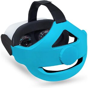 TNE Headband for Oculus Quest 2/Meta Quest 3 Headset Virtual Reality VR | Replacement Accessories for Quest 2/3 Elite Head Strap Reduce Head Pressure, Enhanced Support, Large Cushion (Blue) in Saudi Arabia