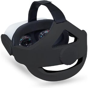 TNE Headband for Oculus Quest 2/Meta Quest 3 Headset Virtual Reality VR | Replacement Accessories for Quest 2/3 Elite Head Strap Reduce Head Pressure, Enhanced Support, Large Cushion (Black) in Saudi Arabia
