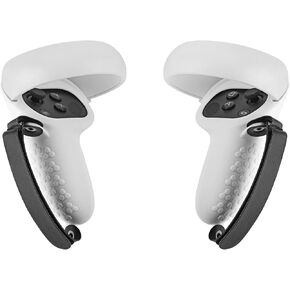 Geekria Touch Controller Grip Cover Compatible with Meta/Oculus Quest 2, VR Anti-Throw Handle Grip Silicone Sleeve with Adjustable Hand Strap, Controller Caps (White) in Saudi Arabia