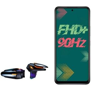 BoxWave Gaming Gear Compatible with Infinix Hot 11s (Gaming Gear by BoxWave) - Touchscreen QuickTrigger Auto, Trigger Buttons Autofire Gaming Mobile FPS for Infinix Hot 11s - Jet Black in Kuwait