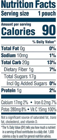 Gerber Toddler Food, Organic Banana Raspberry Yogurt with Vanilla Puree Pouch, Toddler Pouches, No Added Sweetener, No Artificial Colors or Flavors, 12-Pack in Saudi Arabia