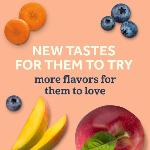 Gerber Toddler Food, Organic Banana Raspberry Yogurt with Vanilla Puree Pouch, Toddler Pouches, No Added Sweetener, No Artificial Colors or Flavors, 12-Pack in Saudi Arabia